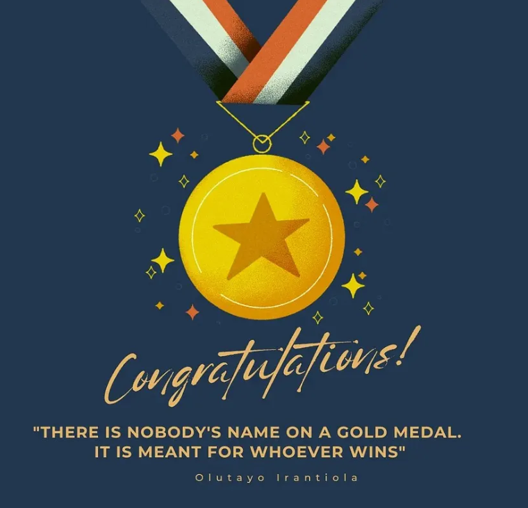 #PRQuote: There’s No Name on the Gold Medal!